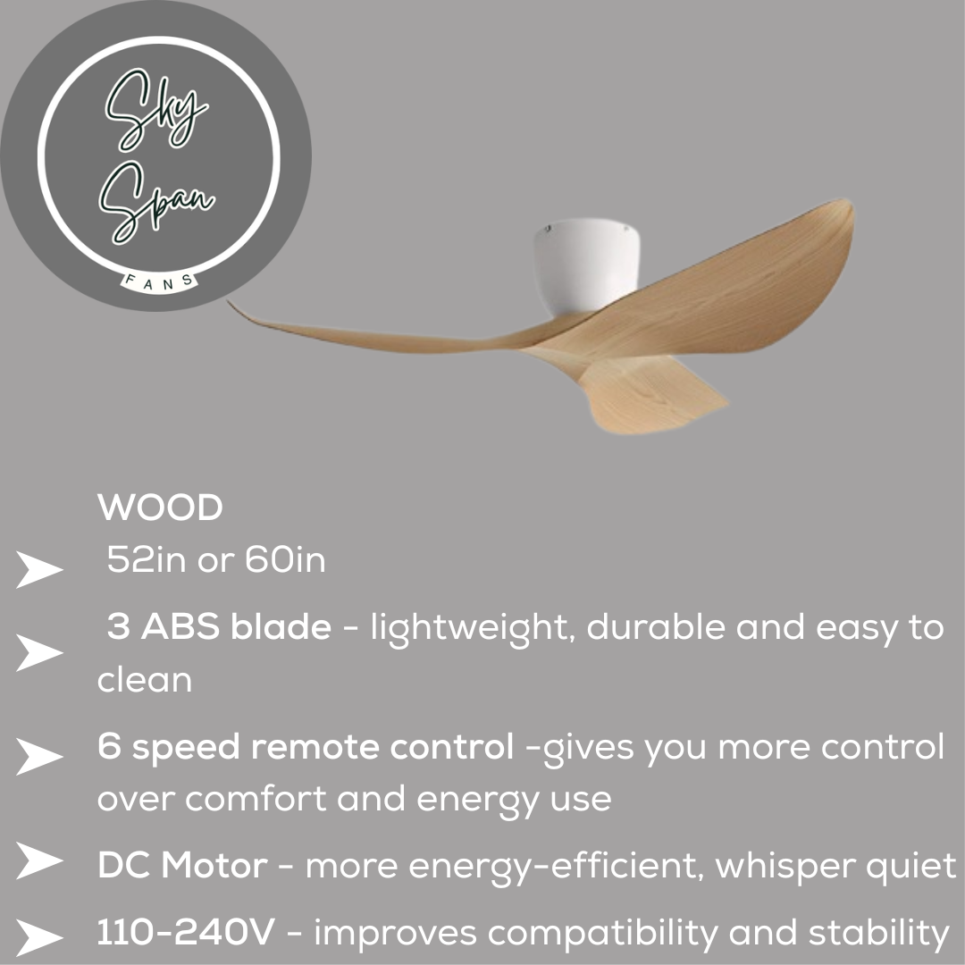 SkySpan Fans - Stylish and modern indoor & outdoor ceiling fans 52"/60"